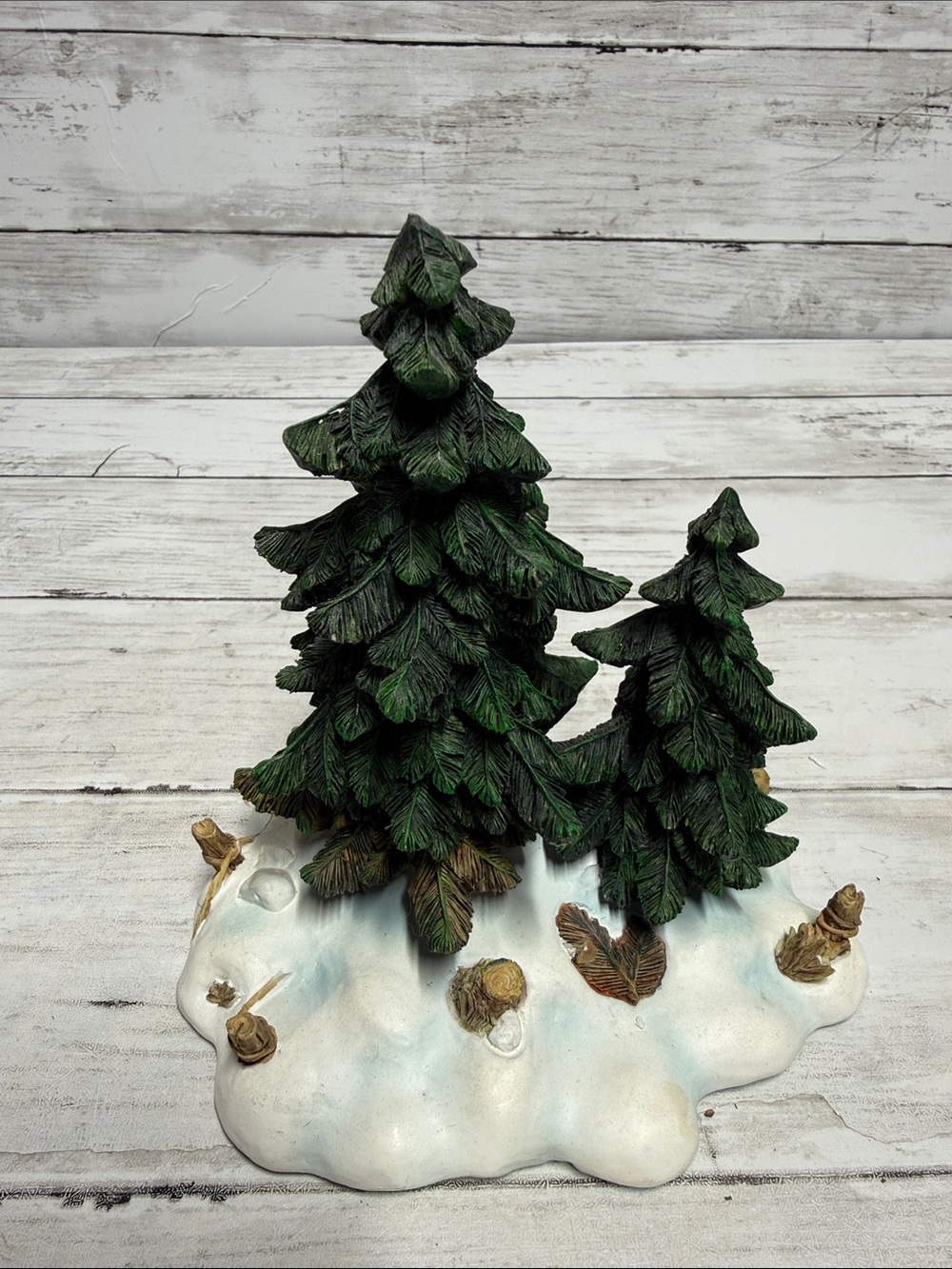 Department 56 Christmas Village Accessories, Double Pine Trees